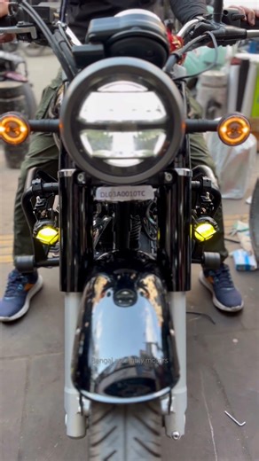 Cb350 crash guard install & y-fog light best mod cb350 #cb350 #trending