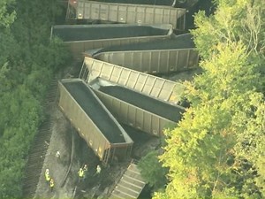 Coal train derails in Halifax County, impacts Amtrak routes