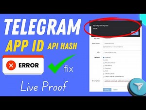 Fix Telegram Developer Account Error - Easy Tutorial for 2024
