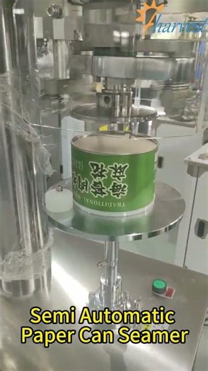 Why Choose Semi-Automatic Seaming Machine? Perfect for Paper Can Packaging of Chips, Snacks #shorts