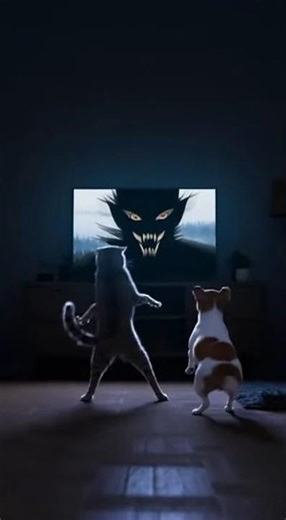 Puppies Watching TV Get Scared #FunnyDogs #TVPrank