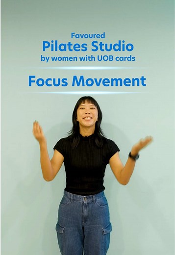 Stretching my limits (and rewards!) with UOB! 🙌🏻 Simply pay with a UOB card and enjoy your first trial group class for just S$28 (U.P. S$58) 💪🏼✨ Enjoy these exclusive partner deals with any UOB card: • Complimentary class for UOB cardholders who purchase a 20-class pack. • First Private Pilates session at $100 (U.P. $145) Free grip Socks Free fitness bag. Comes with Pilates ball and exercise bands. • Complimentary Fitness Screening Non-slip Reformer Towel with every Private Pilates package s