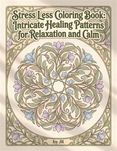 Stress Less Coloring Book: Intricate Healing Patterns for Relaxation and Calm - Etsy