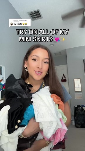 Replying to @tonchiwonchi MINI SKIRT TRY ON! #miniskirts #miniskirt #tryonhaul #wheretoshop #wheretobuyclothes #closetstaples #closetgoals