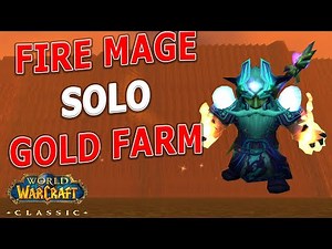 WoW Classic - Fire Mage Solo Dire Maul East Gold Farm! 12 Min Jump Run!