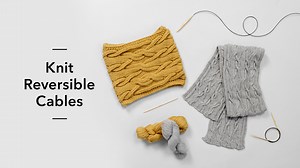 Knit Reversible Cables