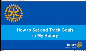 How to Enter and Update Goals in ClubRunner 20230103