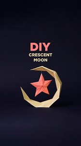 DIY Crescent Moon | Origami Crescent Moon | Papper Craft | Paper Crescent Moon | @VENTUNOART #DIYCrescentMoon #OrigamiCrescentMoon #PapperCraft #PaperCrescentMoon #ventunoart | Art All The Way