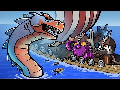 Minecraft Dragons - SEA MONSTER ATTACKS VIKING SHIP!