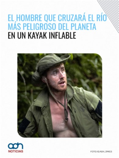 ¿Qué tan lejos llegarías en un kayak inflable si supieras que el río está lleno de hipopótamos y cocodrilos? Ash Dykes decidió averiguarlo recorriendo más de 700 kilómetros del río Sangha, en África. El explorador inició su travesía este mes desde Nola, en la República Centroafricana, rumbo a Mossaka, en la República del Congo. Es el primero de seis retos extremos que forman parte de su proyecto Project Six. #kayak #ashdykes #áfrica #río #adnnoticias