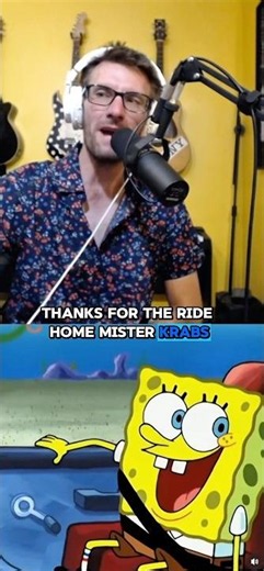 Mr. Krabs Acting Sus 🤨😂 #spongebob #impression #voiceover #funnyvideo #shorts