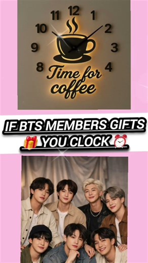 IF BTS member gifts 🎁 you clock ⏰ #btsarmy #bts shorts viral video 💜💜💜