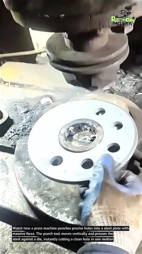 This Press Machine Punches Steel Plate Like Butter! 😱⚙️