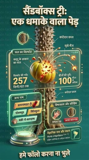 दुनिया का सबसे खतरनाक पेड़ जो बम की तरह फटता है! #shorts