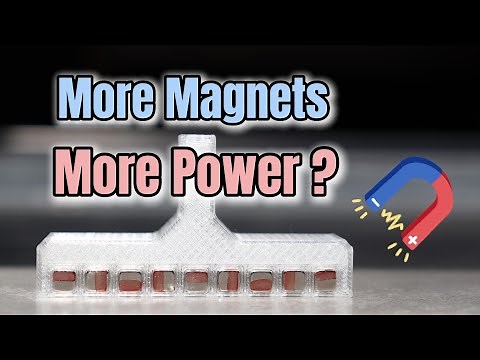 More Magnets, More Power ? No! This magnet setup is strong !|Halbach Array|Magnetic force experiment
