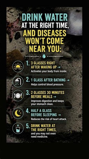 Drink Water at the Right Time 💧 (These Habits Could Improve Your Health!) #shortsfeed #shorts