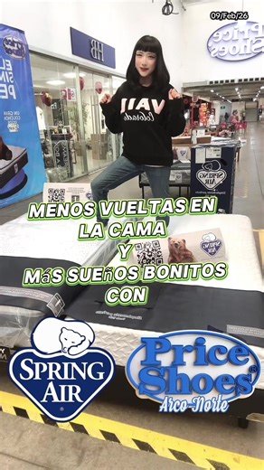Colchones Spring Air: Descanso y Amor con Price Shoes Arco Norte