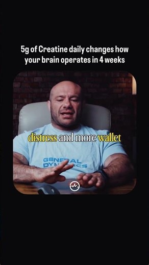 5 grams of Creatine daily changes how your brain operates within 4 weeks