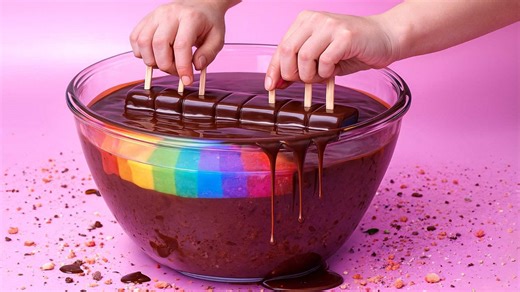 Rainbow Dip Cake Mystery