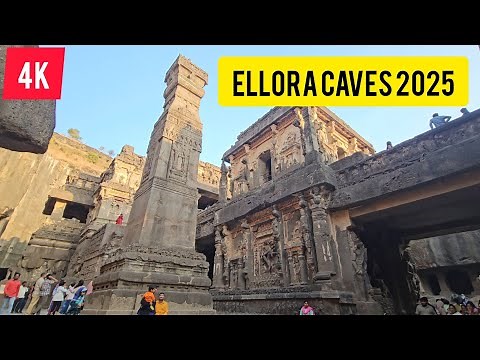 Ellora Caves 2025: India's Ancient Marvel in Stunning 4K Cinematic Footage | Kailasa Temple Tour