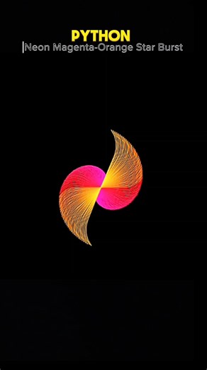 Satisfying Cyber Burst in Python 🌌🔮 #shorts #coding