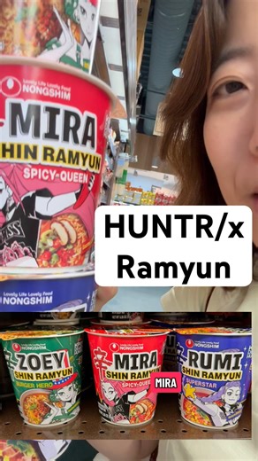 Ramyun from Kpop demon hunters is sold at Hmart #huntrix