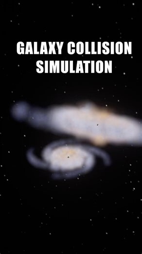 Milky Way And Andromeda Collision Simulation