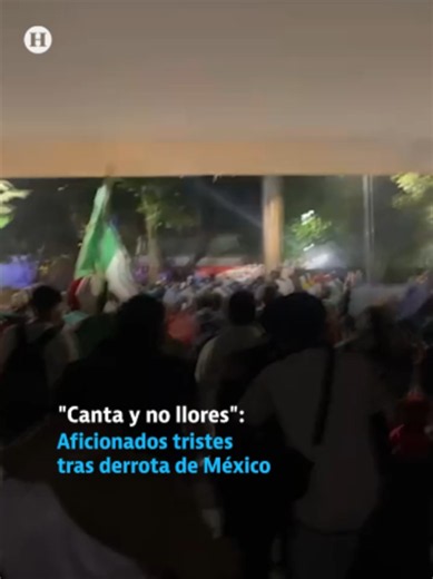 Aficionados tristes tras derrota de México. #HeraldoDigital | mexico