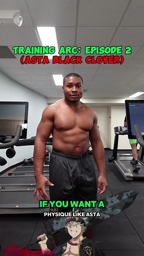 Asta HIIT workout save and try!🍀🐐 #anime #motivation #workout #blackclover #asta #animegym