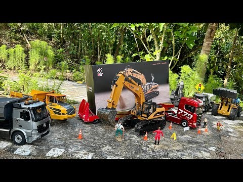 Aksi #173 Unboxing RC Excavator WL Model 16800, Truk Volvo Muatan Tanah Merah Bangunan