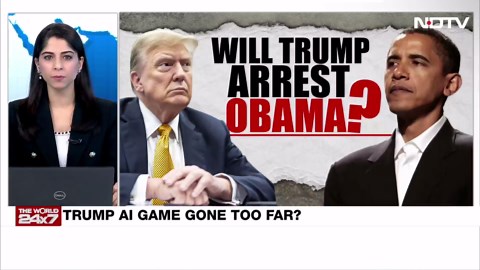 Donald Trump Posts AI Video Of Barack Obama's Arrest: "No One Is Above Law"