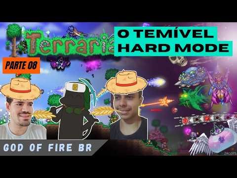 🔴QUEREMOS MINÉRIOS MELHORES! God, Lucas, Amogus e Eric Jogando TERRARIA! Parte 8 🔥 | God Of FireBR