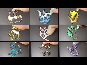 Pokemon All Eevee Evolutions Pancake Art, 2023ver