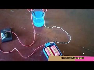 Electrolysis of dilute copper(II) sulphate solution using graphite electrodes