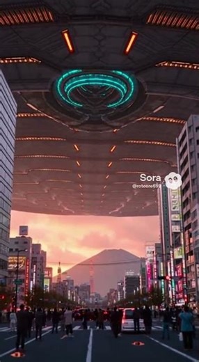 Scary Alien Mother ship found #ai #soraai #alien #aliens