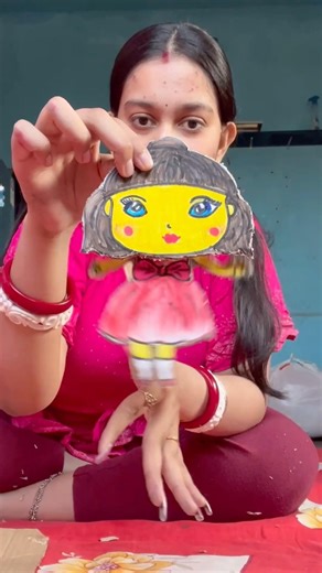 Shaking paper doll🫨 #art #bengali #shortsfeed #shorts #youtube