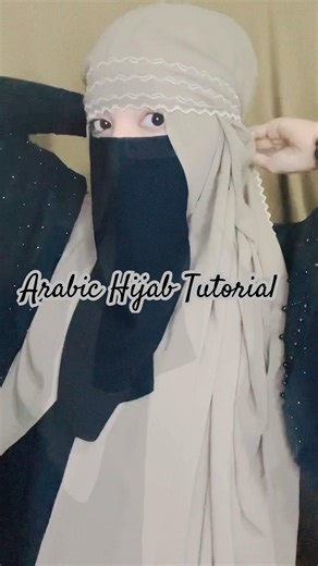 Arabic Hijab Tutorial ❤️/ Must Try on Eid #niqabtutorial #eidspecial