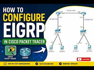 EIGRP Configuration in Cisco Packet Tracer | Complete Lab for Beginners