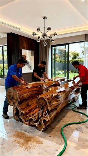 A Dining Table With LIVE Fish Inside 😳This Table Is Literally an Aquarium 🤯#shorts #viral#satisfying