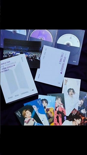 BTS Love yourself speak yourself: Final tour unboxing 😘💜 #bts #btsarmy #btsmerchandise #btsofficial
