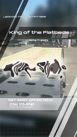 King of Flatbeds #leonardusa #flatbedtrailer #truck #trucks #trailer #carhauler #automobile #car