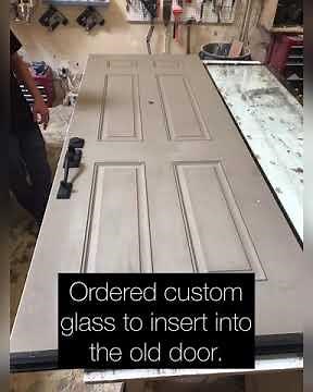 How to Insert Glass in your Front Door