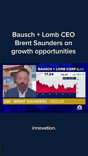 Bausch + Lomb CEO Brent Saunders on growth opportunities