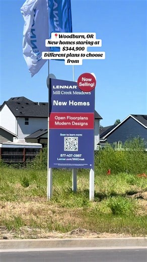 📍Woodburn, OR New subdivision “Mill Creek Meadows “ Homes staring at $344,900 Different plans to choose from. Para mas información: Pedro Giron 📲503-949-3925 OR Real Estate Broker Premier Property Group LLc Listing provided by: Lennar (Mill Creek Meadows)