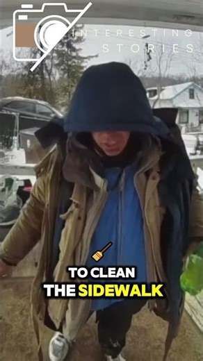 Im Here For The Interview To Clean The Sidewalk (caught on ring doorbell)
