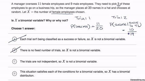 Recognizing binomial variables