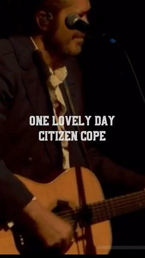 “One Lovely Day” Together we could walk to the river, stand with the families, Move to the sounds of the band from Atlantis, One lovely day, one lovely day #citizencope #livemusic #ontour | Citizen Cope