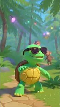 “Funny Dancing Turtle | Cute 3D Cartoon Dance for Kids!”