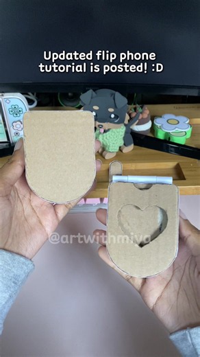 Updated Flip Phone Tutorial! 📱⭐️ #diycraftideas #crafting #cardboardcrafts #cutecrafts