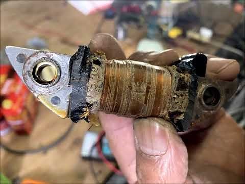 #Machinery Doctor Y #Repair #Faulty ignition coil. We'll show you the inside of the black coil. B...